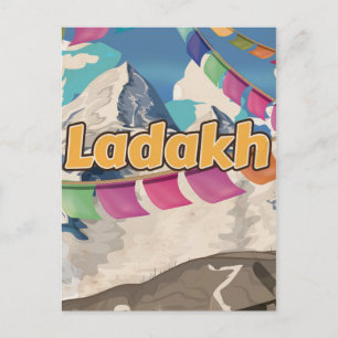 Ladakh, India Vintage travel poster Postcard