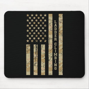 Ladder Climbing Sport Fitness Desert Camo Distress Mouse Mat