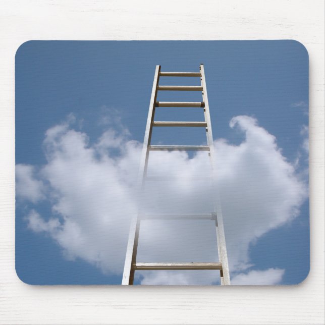 ladder in cloud mouse mat (Front)
