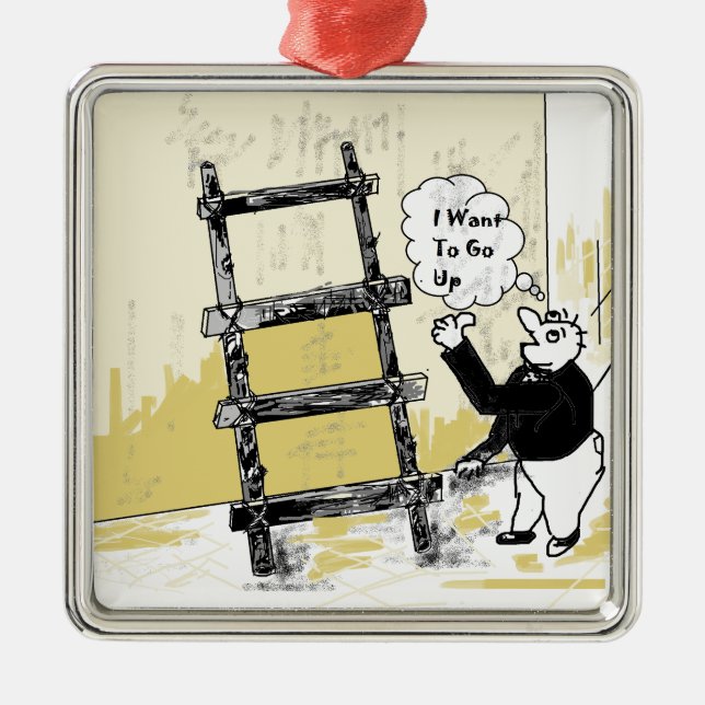 Ladder Metal Tree Decoration (Front)