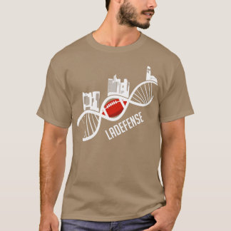Ladefense American Football Skyline Paris France T-Shirt