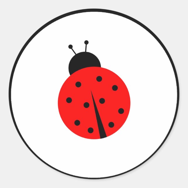 Ladiebug Classic Round Sticker (Front)