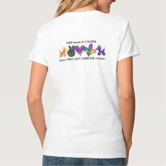 Ladies 2 sided logo shirt/Mardi Gras T-Shirt