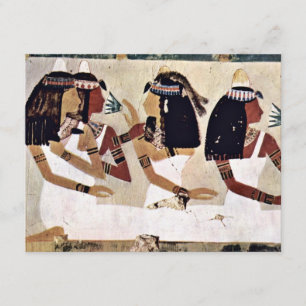 Ladies At A Banquet By Maler Der Grabkammer Des Ne Invitation