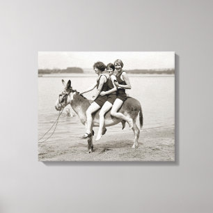 Ladies at Arlington Beach, 1924 Canvas Print