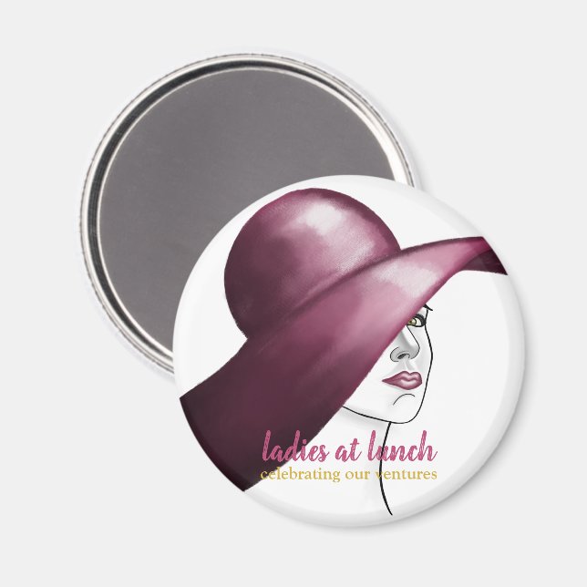 Ladies at Lunch – Elegant Keepsake Magnet! Magnet (Front/Back)