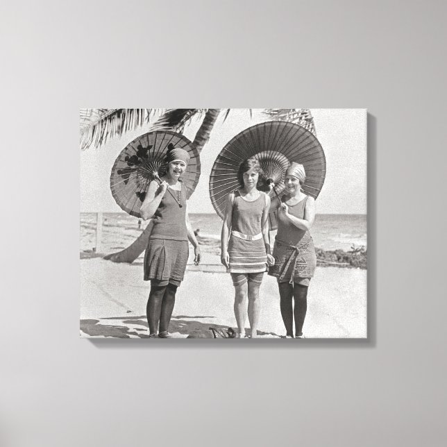 Ladies at the Beach, 1920 Canvas Print (Front)