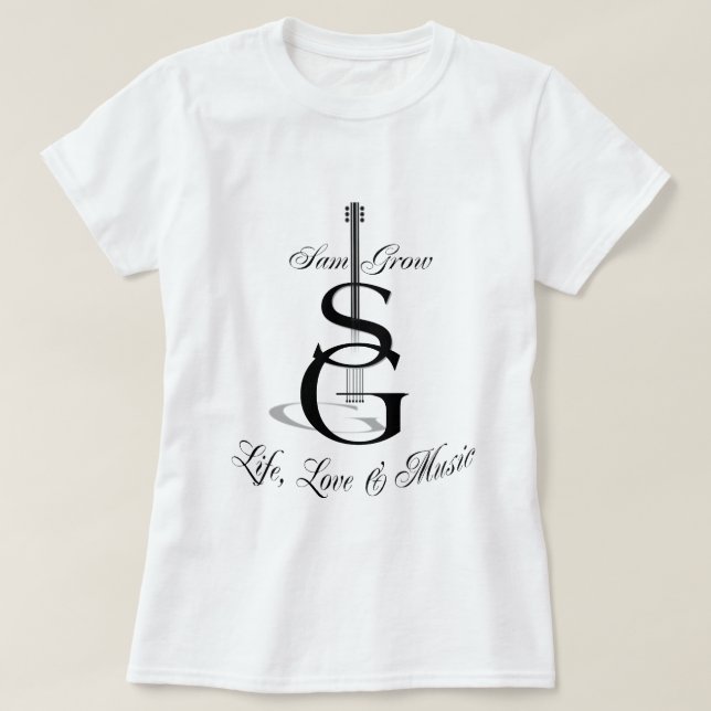 Ladies Baby Doll Fitted Tee SG Logo (Design Front)