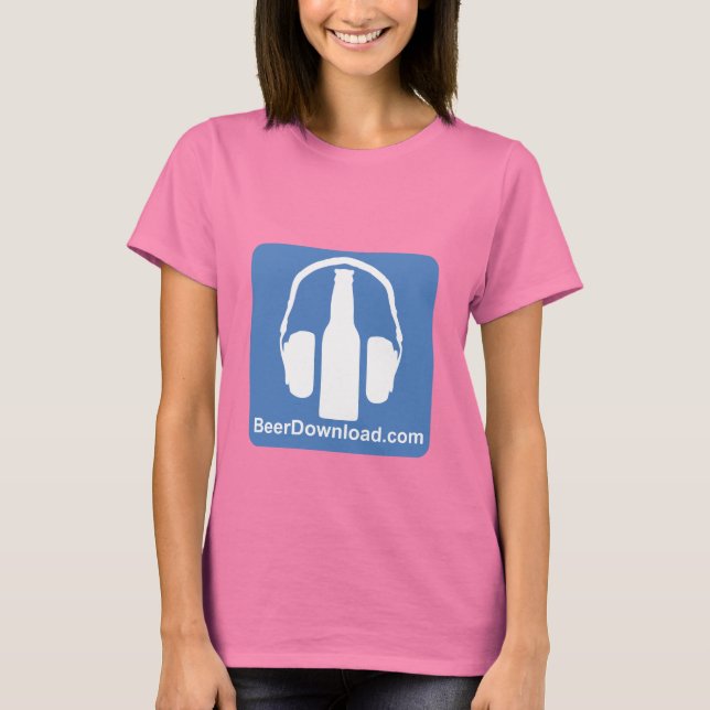 Ladies Basic BeerDownload T-Shirt (Front)