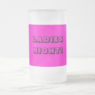 LADIES BEER GLASS. PERFECT GIFT! FROSTED GLASS BEER MUG