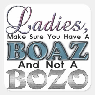 Ladies-Boaz-Bozo Stickers