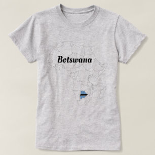 Ladies Botswana, Africa Pride T-Shirt