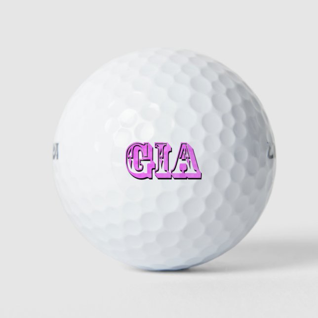 Ladies Called Gia, Golf Balls (Front)