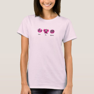 Ladies Chinese Symbol For Peace, Love & Happiness T-Shirt
