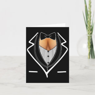 Ladies Cleavage Tuxedo Halloween Costume Party Mar Card