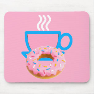 Ladies Coffee & Doughnut Mouse Mat