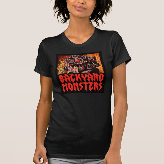 Ladies' D.A.V.E. Backyard Monsters T-Shirt (Front)