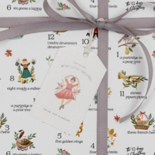 Ladies Dancing   12 Day of Christmas Holiday Gift Tags