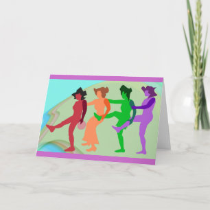 Ladies Dancing Greeting Card