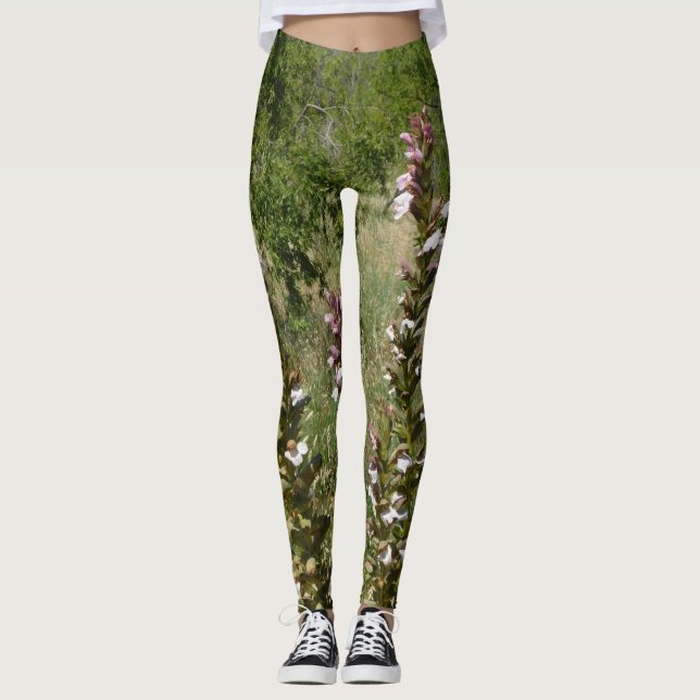 Ladies eco design stretch leggings (Front)