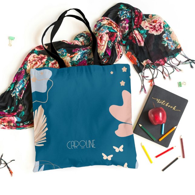 Ladies Elegant Blue Boho Cute  Tote Bag (Creator Uploaded)