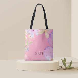 Ladies Elegant Floral Butterfly  Boho Cute  Tote Bag