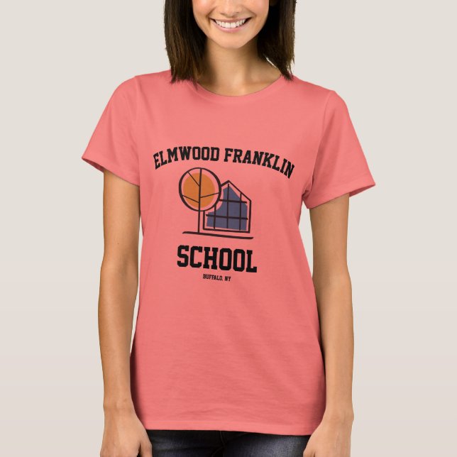Ladies Elmwood Franklin Logo Tee (Front)