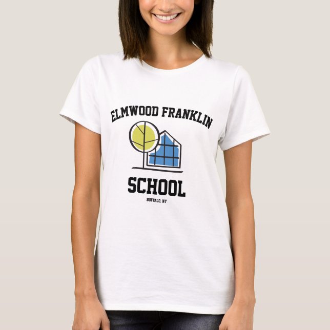 Ladies Elmwood Franklin Logo Tee (Front)