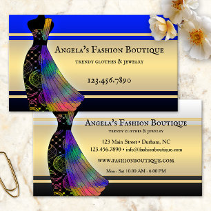 Ladies Fashion Retail Store Boutique Business Card