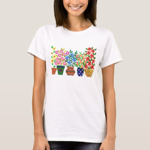 Ladies Flower Power T-shirt
