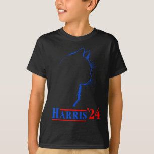 Ladies For Kamala Funny Cat 2024 President Kamala T-Shirt