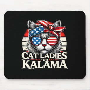 Ladies For Kamala Harris 2024 Childless Cat Lady F Mouse Mat