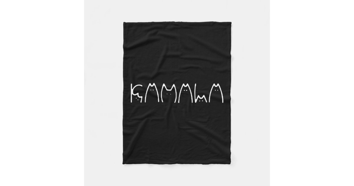 Ladies For Kamala Harris Cat Lettering 2024 Electi Fleece Blanket Zazzle
