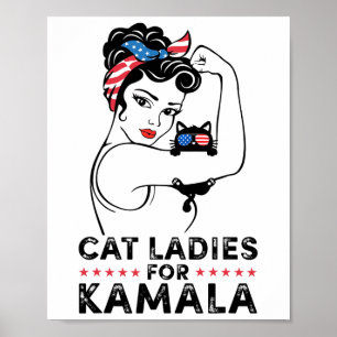 Ladies For Kamala Harris For President 2024 Electi Poster