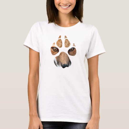 Ladies fox paw tee
