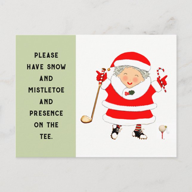 Ladies Golf Christmas Cards (Front)