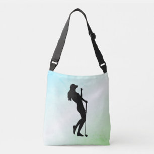Ladies Golf Green Crossbody Bag