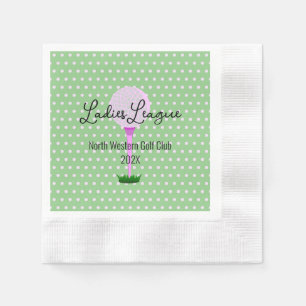 Ladies Golf League Golf Party Cocktail Napkins