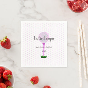 Ladies Golf League Party Napkin