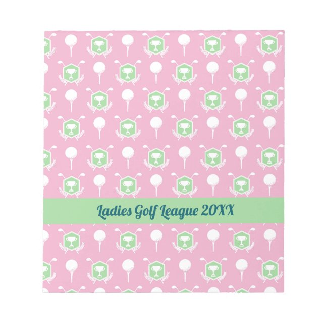 Ladies Golf League Party Notepad (Front)