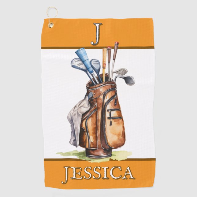 Ladies Golf Towel Customised (Front)