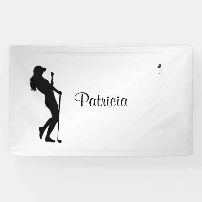 Ladies Golfer Personal  Banner (Horizontal)