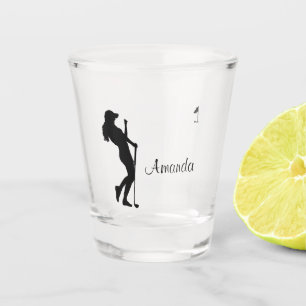 Ladies Golfer Personal Glass