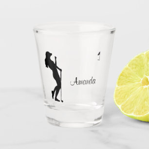 Ladies Golfer Personal Shot Glass