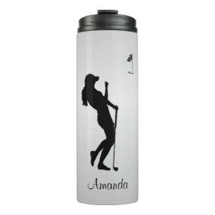 Ladies Golfer Personal  Thermal Tumbler