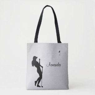 Ladies Golfer Personal Tote Bag
