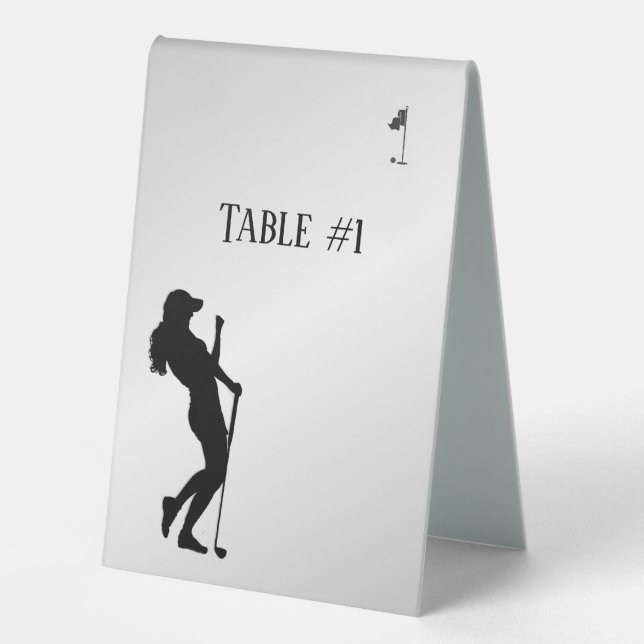 Ladies Golfer Table # (Front)