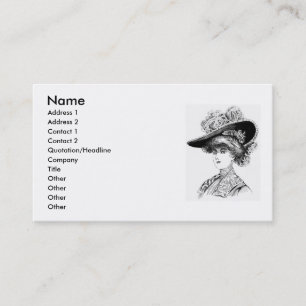 Ladies' Hat Business Card