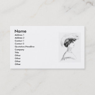 Ladies' Hat Business Card
