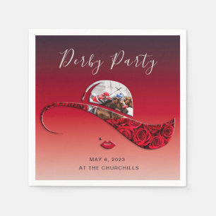 Ladies Hat Derby Party Napkin